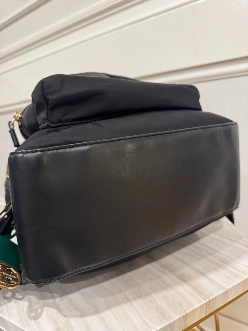 Tory Burch Perry Black Nylon Backpack - Picture 9 of 17